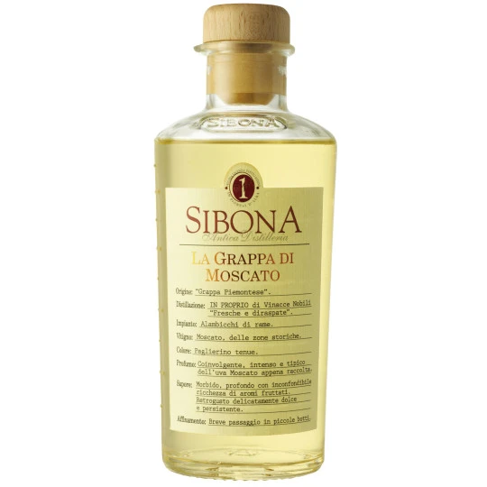 Sibona Grappa Di Moscato 0,5 Ltr 1 Sibona Grappa Di Moscato 0,5 Ltr